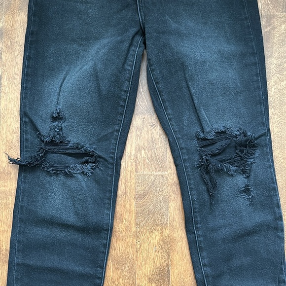 Eunina Tobi Super High Rise Mom Jean Black size 7 - Picture 4 of 10
